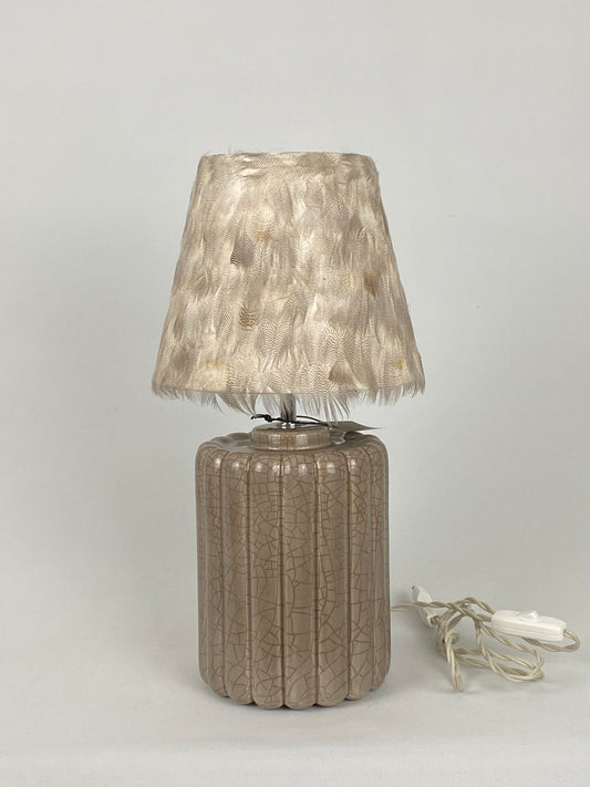 Lampfot beige keramik