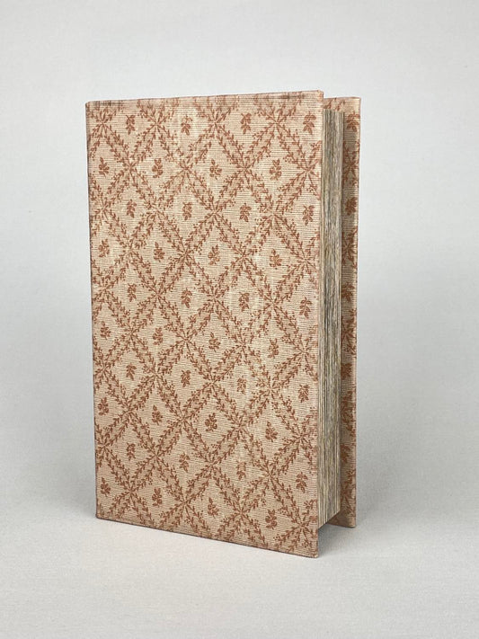 Boklåda linnestruktur rosa stor