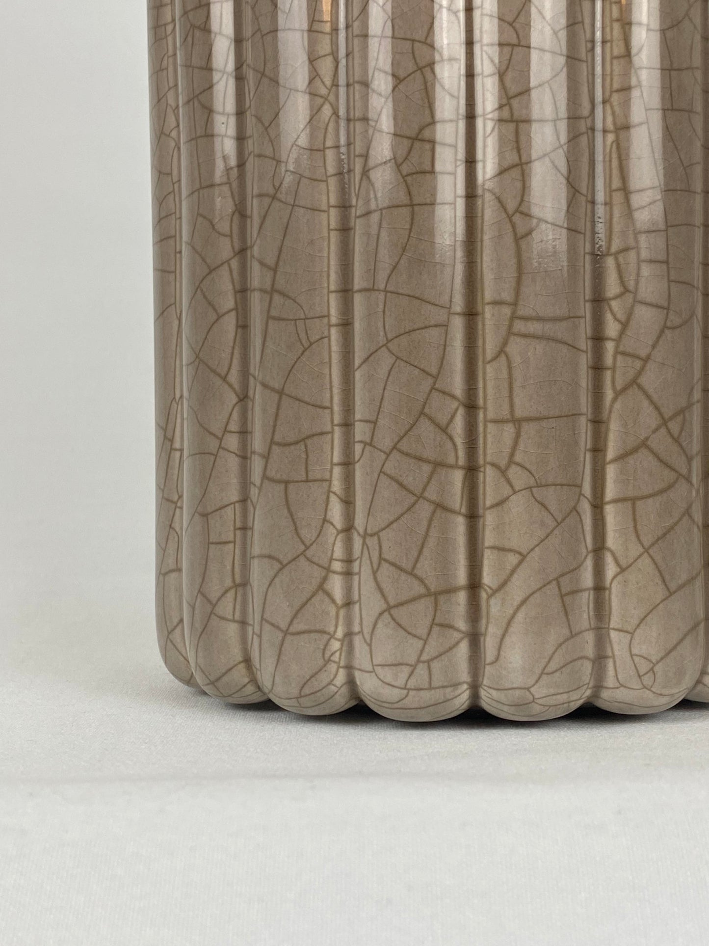 Lampfot beige keramik