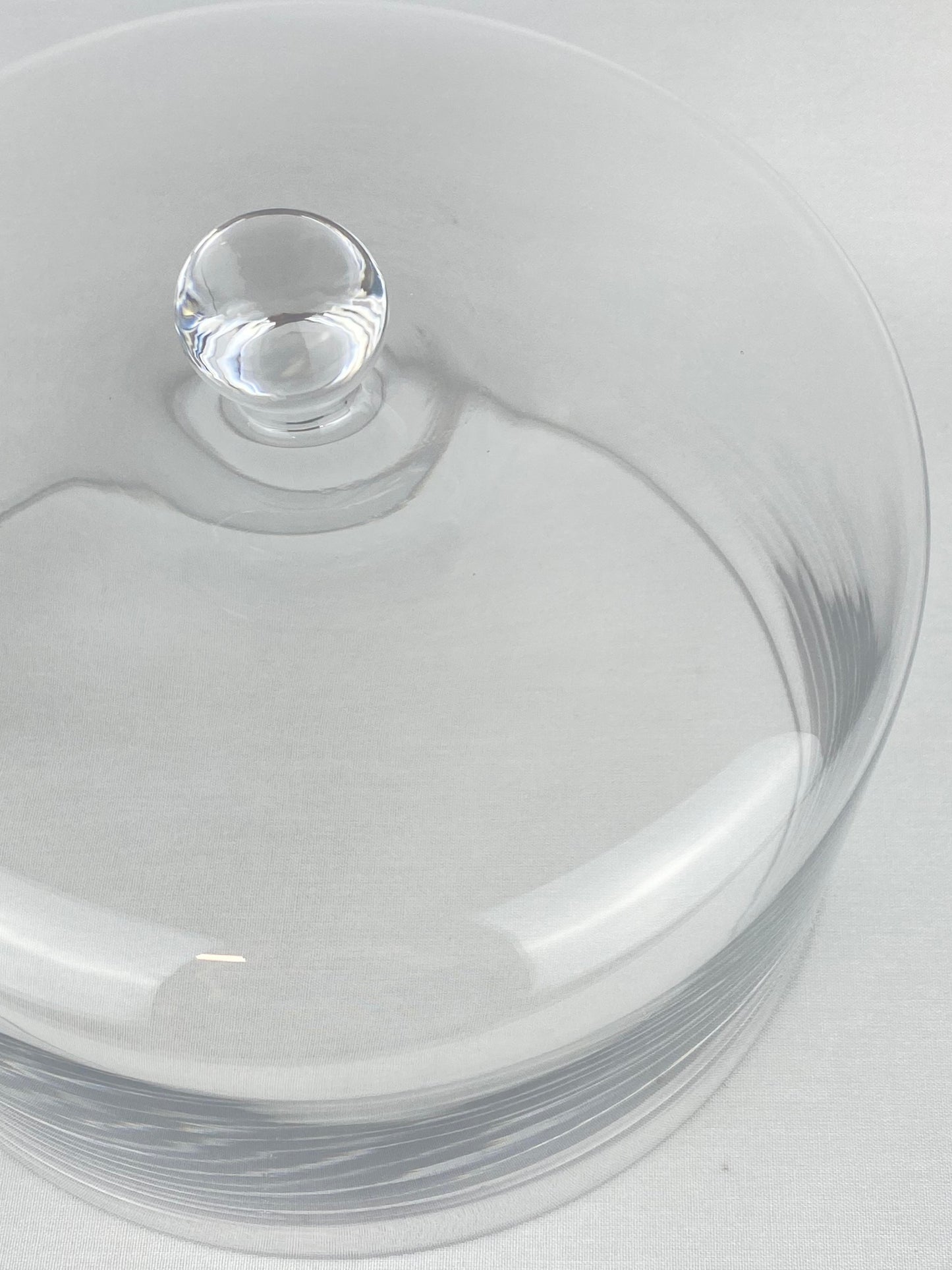 Kupa hög i munblåst glas