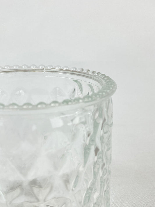 Ljuslykta/vas glas pärlkant