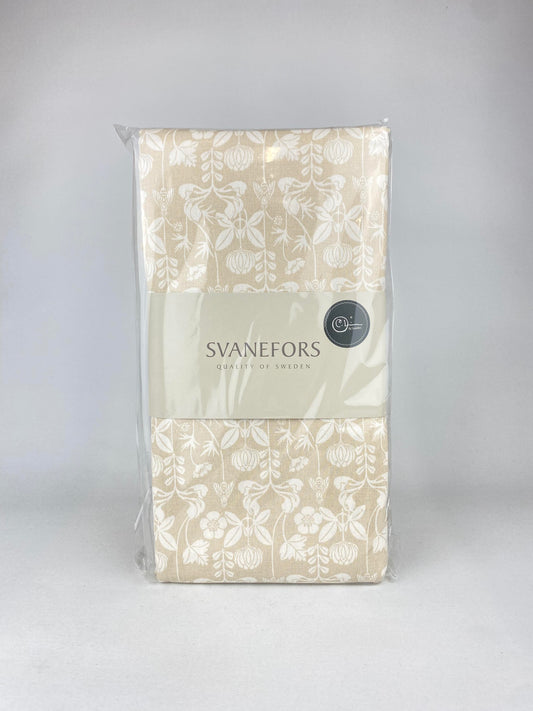 Bordsduk beige/vit 140x280cm Carl Larsson - De Mina