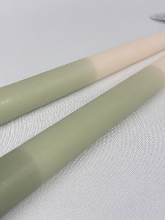 Ljus vit/grön gradering 2st