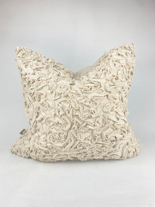 Kuddfodral strukturerat beige