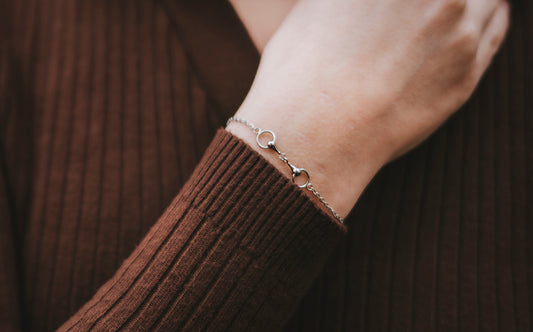 Armband tvådelat bett rostfritt stål