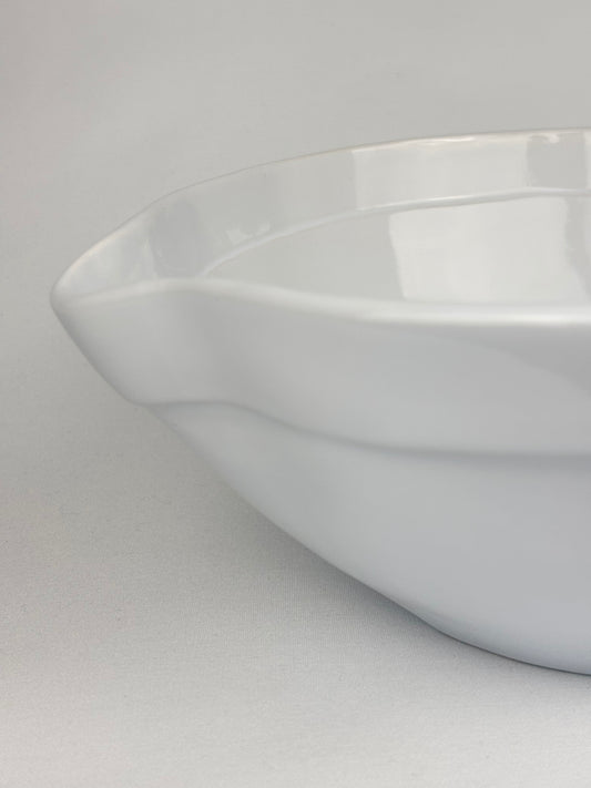 Skål med pip vit stor