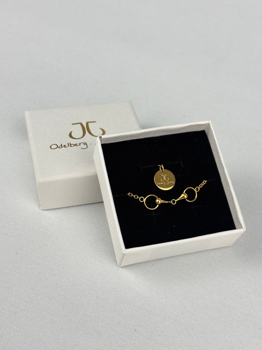 Armband tvådelat bett guldpläterat rostfritt stål