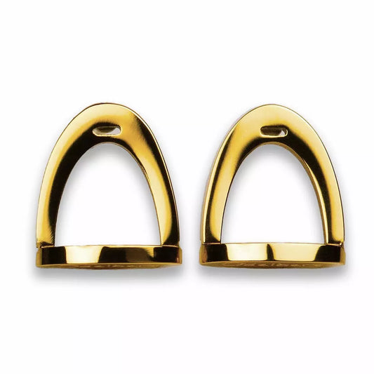 Örhängen guldpläterat stål - stigbygel