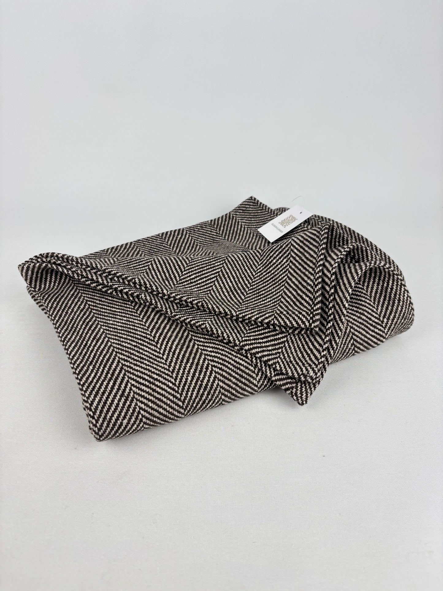 Pläd/filt mönstrad brun/beige