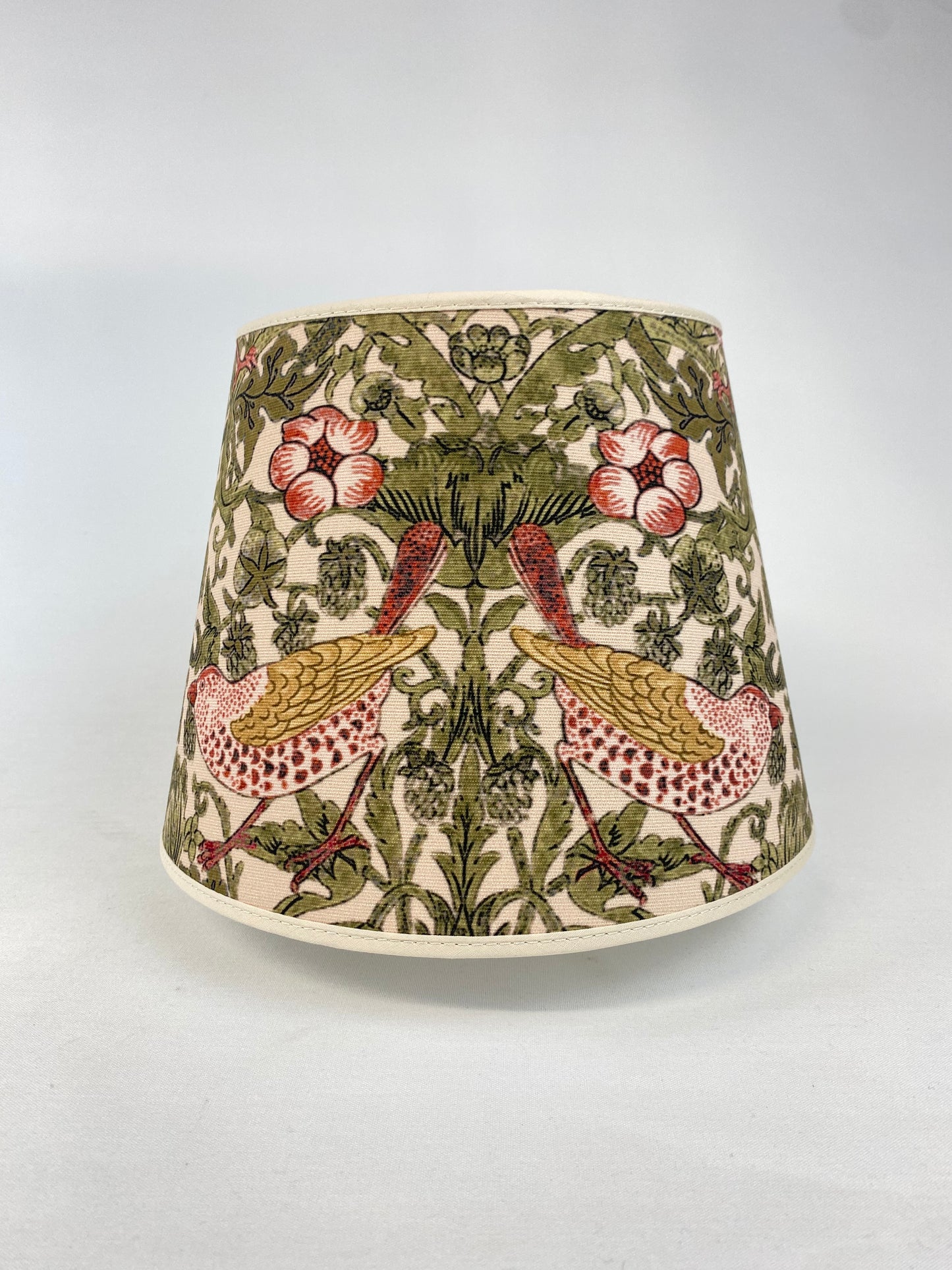 Lampskärm William Morris nutcracker grön/rosa stor