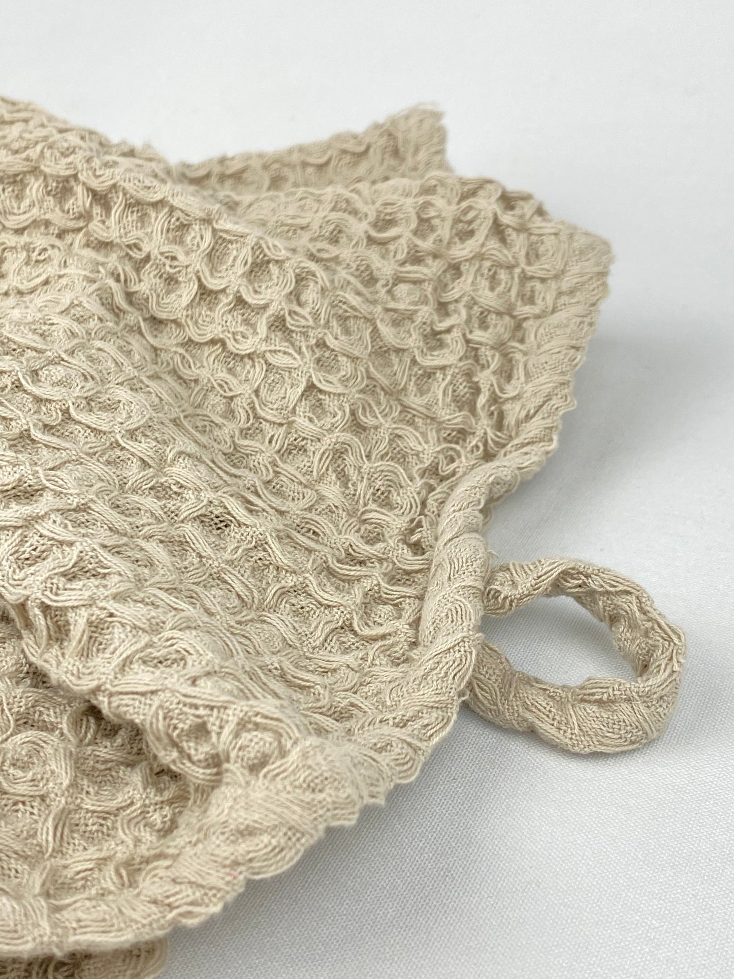 Kökshandduk våfflad beige
