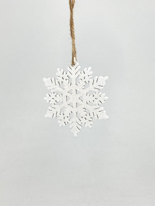 Snöflinga hänge vit