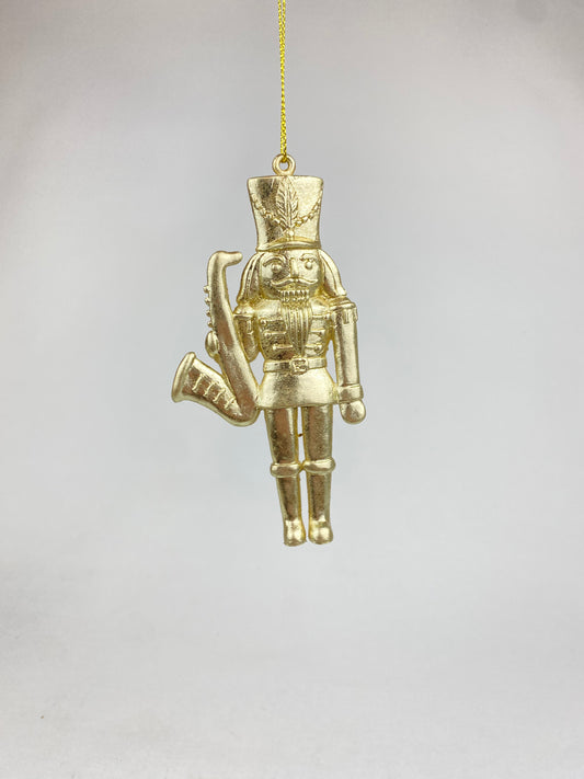 Hänge nötknäppare guld saxofon