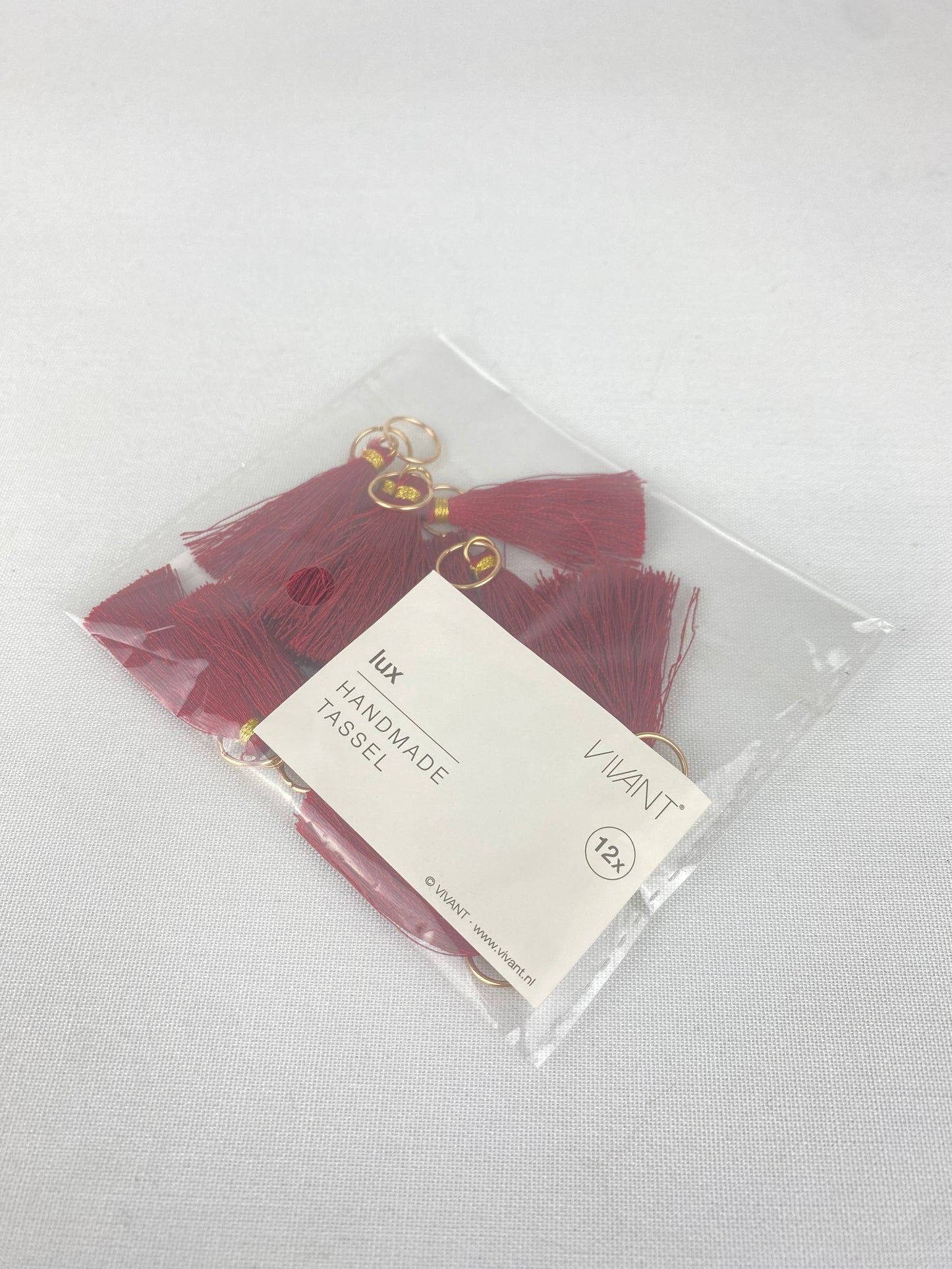 Tassel lux röd handgjord 12st/fp
