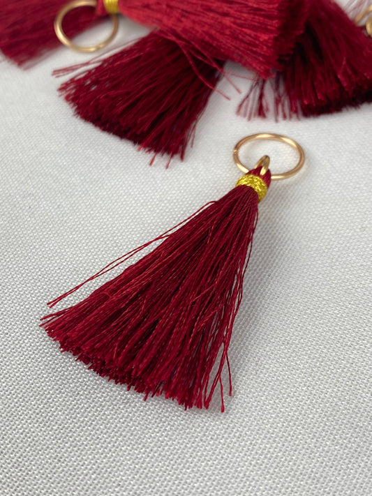 Tassel lux röd handgjord 12st/fp