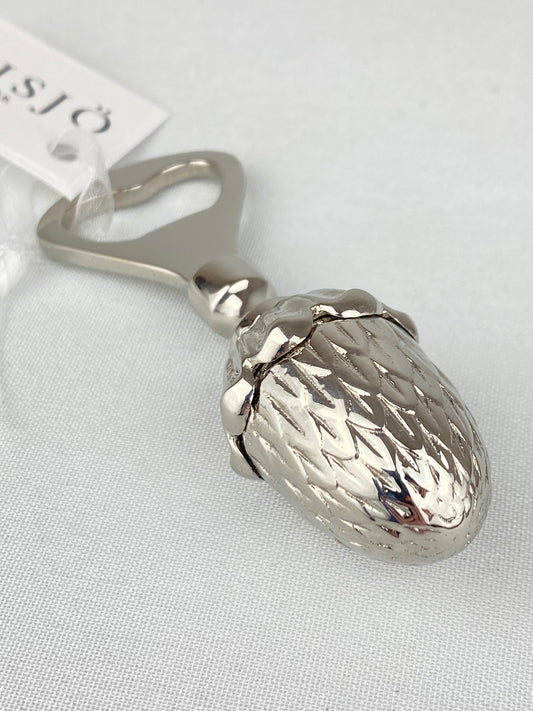 Kapsylöppnare ekollon i förnicklad mässing - Gusums Messing