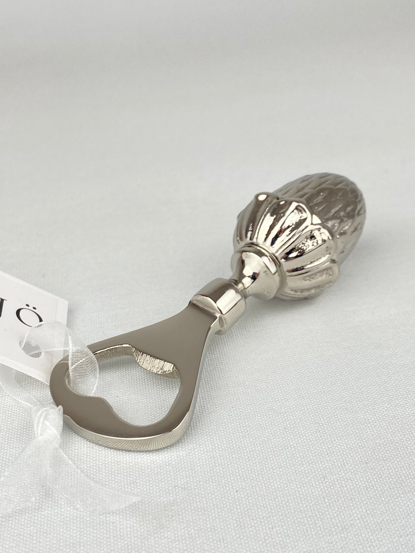 Kapsylöppnare ekollon i förnicklad mässing - Gusums Messing