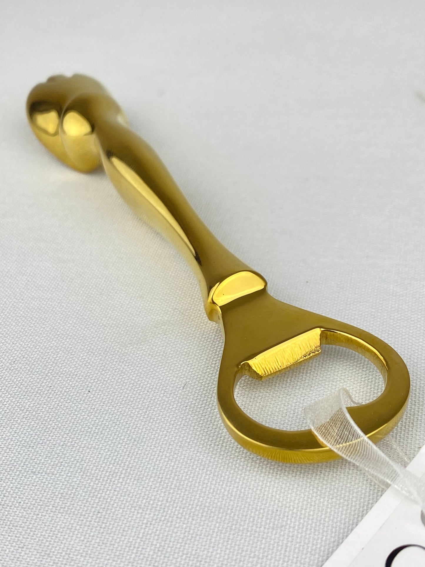 Kapsylöppnare hästhov i mässing - Gusums Mässing