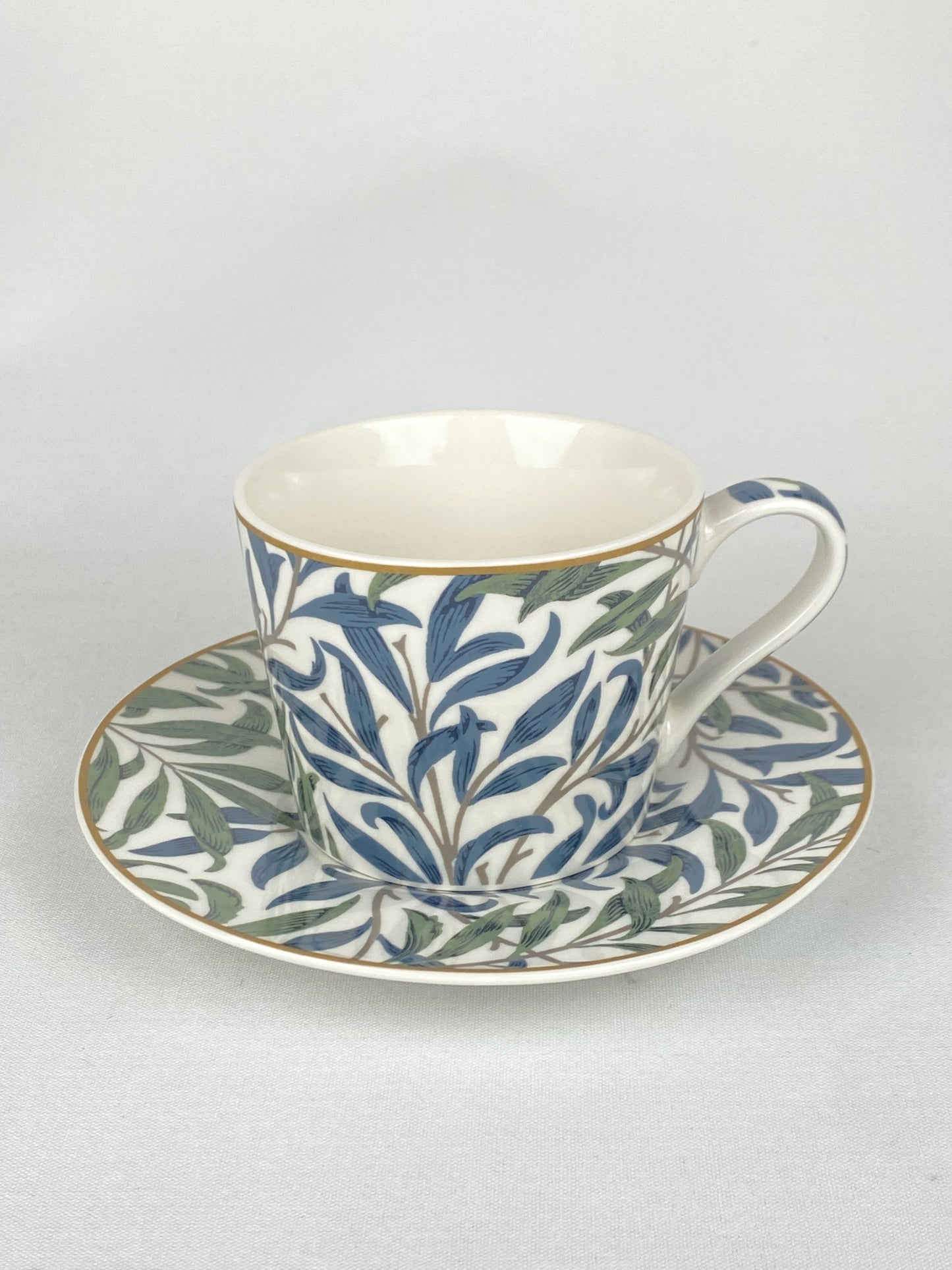 Kopp med assiett - William Morris Willow Bough