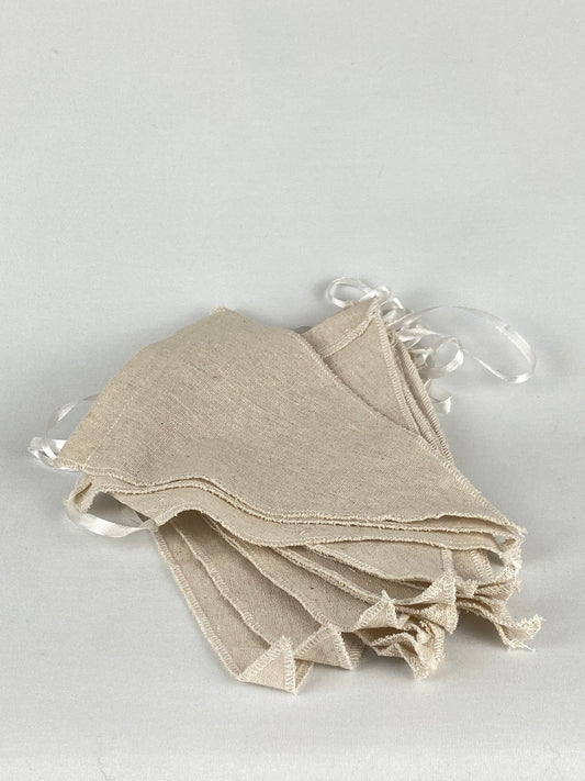 Vimpelspel linne beige