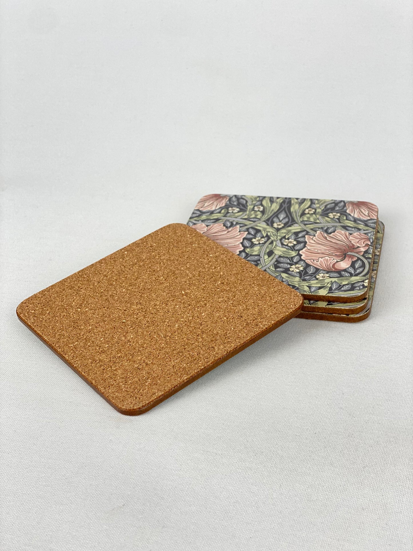 Glasunderlägg William Morris Pimpernel Blush 4st