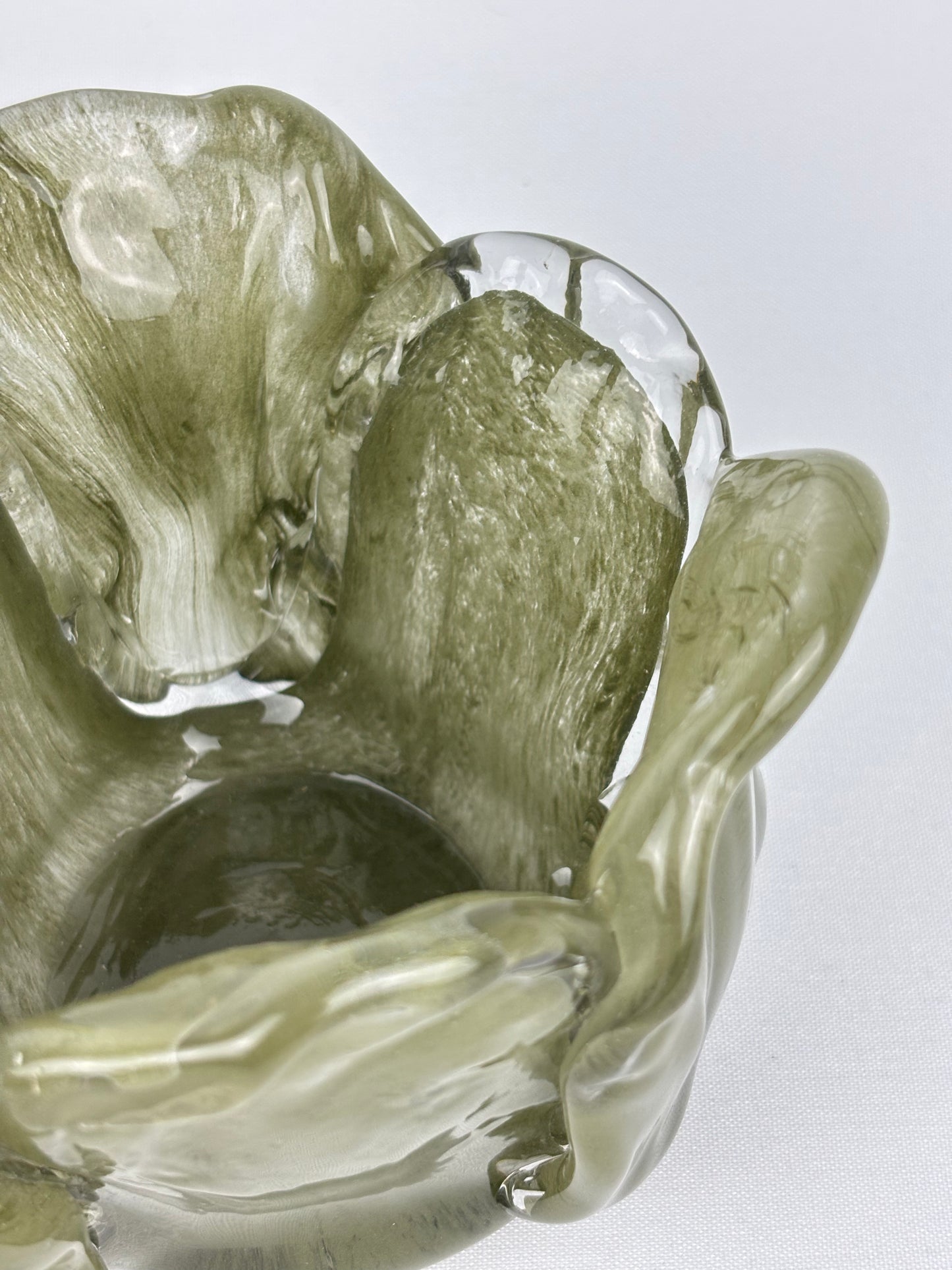 Ljuslykta robust grönt glas