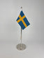 Bordsflagga nickelpläterad mässing - Gusums Messing