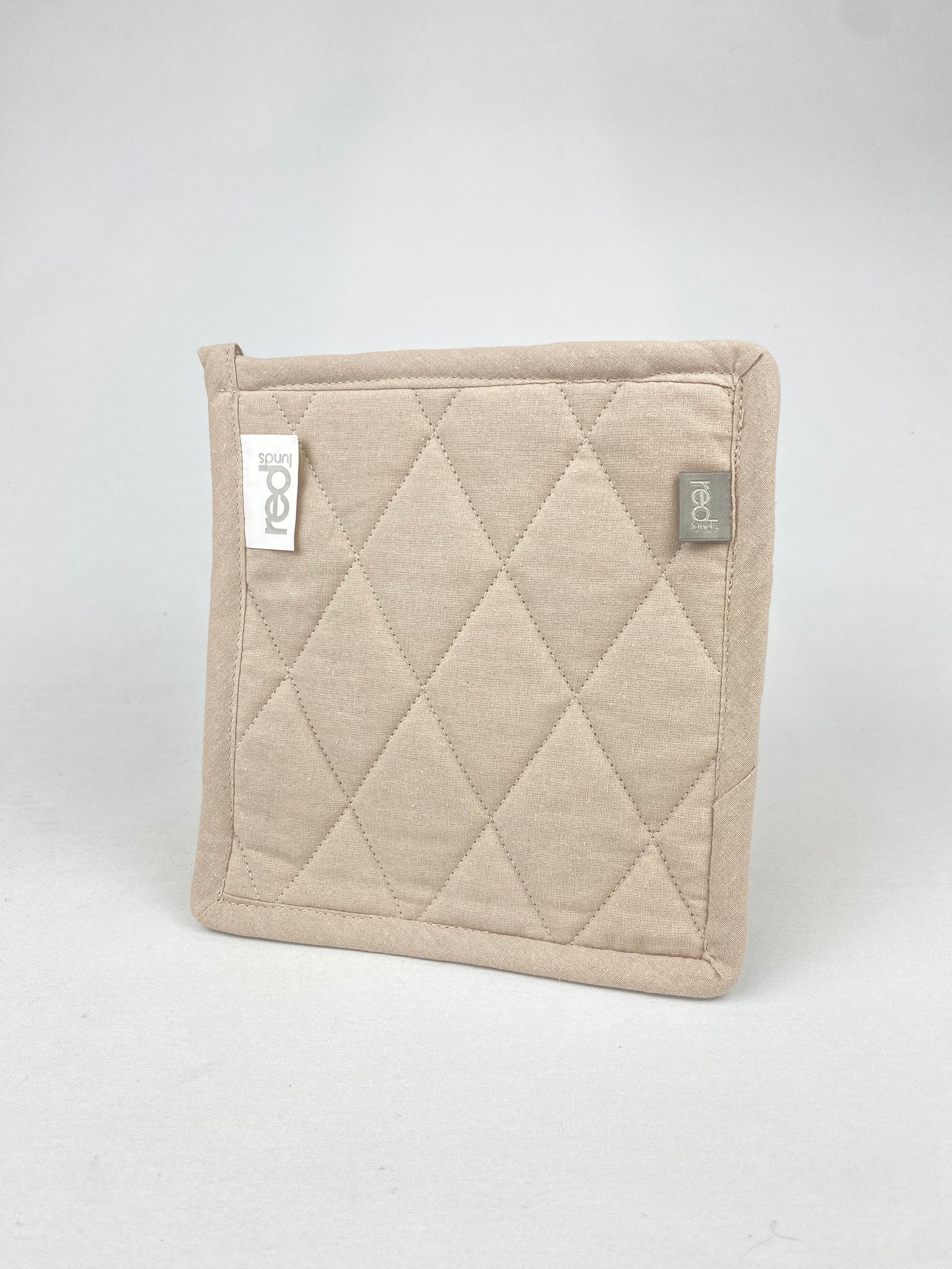 Grytlapp våfflad/quilt beige